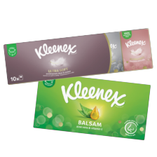 Alle Kleenex zakdoekjes of tissues